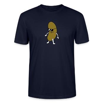 Cool Bean - Stanley/Stella CRAFTER Unisex Organic T-Shirt - navy - Front - Alina (178cm) & Michal (187cm)