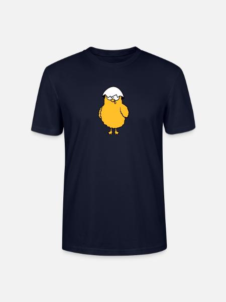 Crazy funny chicks - Stanley/Stella CRAFTER Unisex Organic T-Shirt - navy