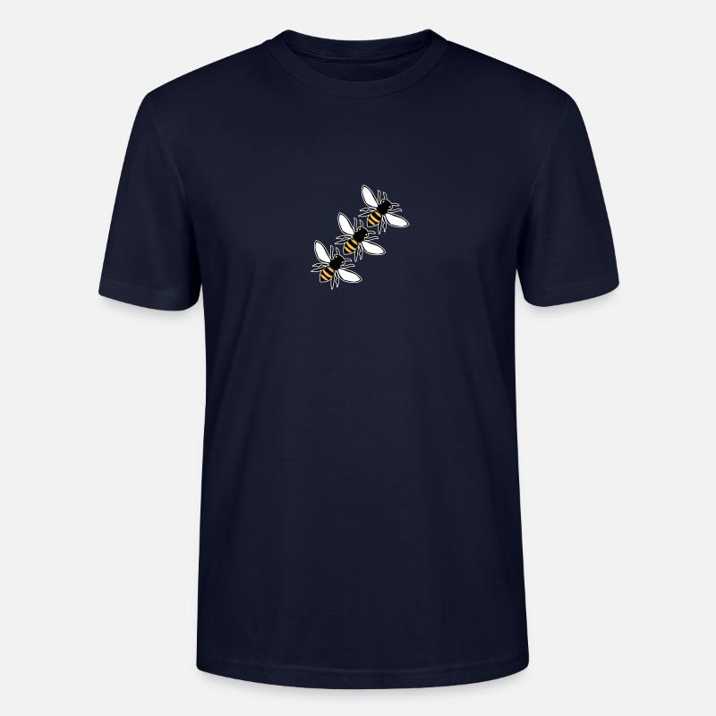 Bienen fliegen - Stanley/Stella Unisex Bio-T-Shirt CRAFTER - Navy