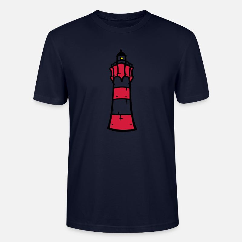 leuchtturm_3c - Stanley/Stella Unisex Bio-T-Shirt CRAFTER - Navy