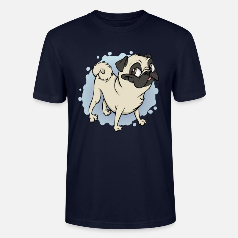 Gustav der Mops - Stanley/Stella Unisex Bio-T-Shirt CRAFTER - Navy
