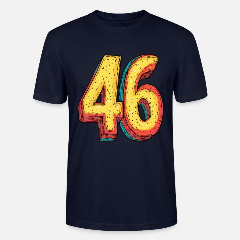 Bande dessinée à 46 numéros - T-shirt bio CRAFTER Stanley Stella Unisexe - marine