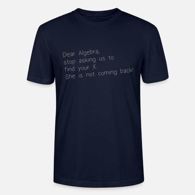 DEAR ALGEBRA - T-shirt bio CRAFTER Stanley Stella Unisexe - marine
