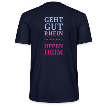 Geht gut Rhein - Oppenheim - Stanley/Stella Unisex Bio-T-Shirt CRAFTER - Navy - Hinten - Michal (187cm)