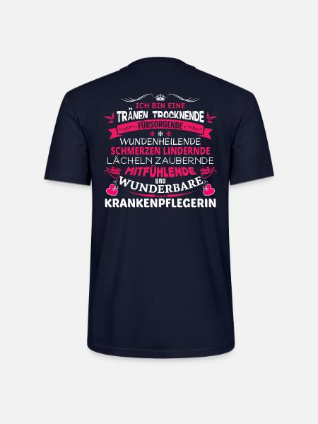 Ich bin eine Krankenpflegerin.. - Stanley/Stella Unisex Bio-T-Shirt CRAFTER - Navy