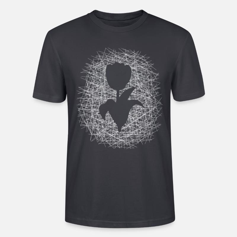 Fleur fleur tulipe - T-shirt bio CRAFTER Stanley Stella Unisexe - bleu gris foncé
