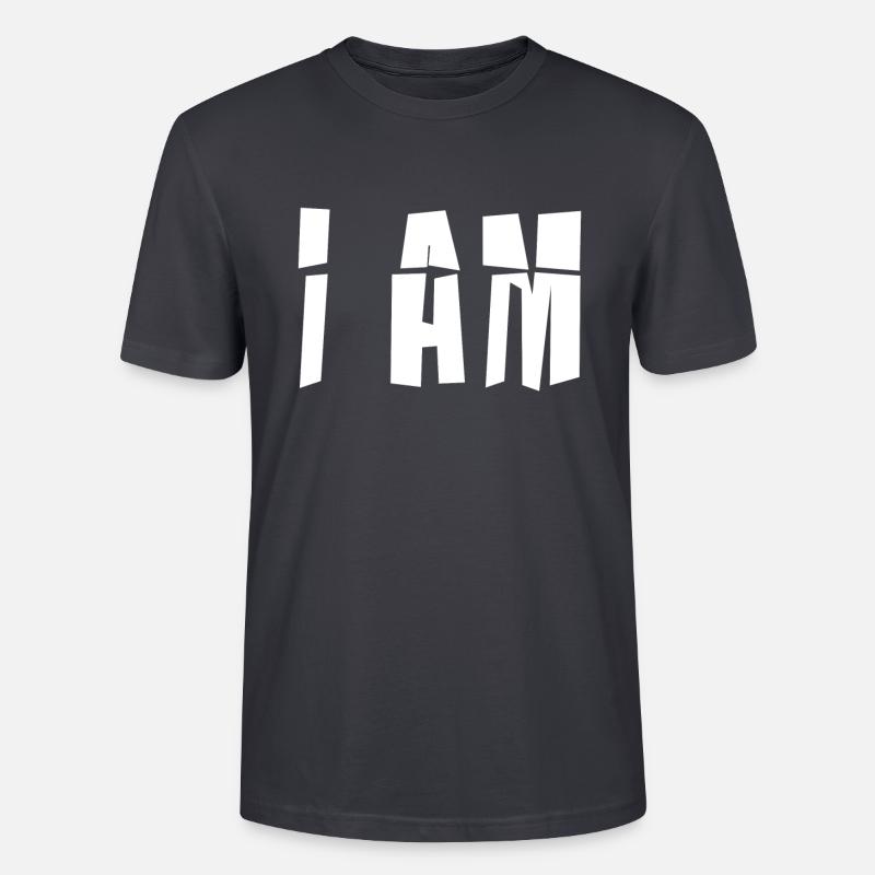 I AM Geschenk Witzige Geschenkidee - Stanley/Stella Unisex Bio-T-Shirt CRAFTER - Dunkles Graublau
