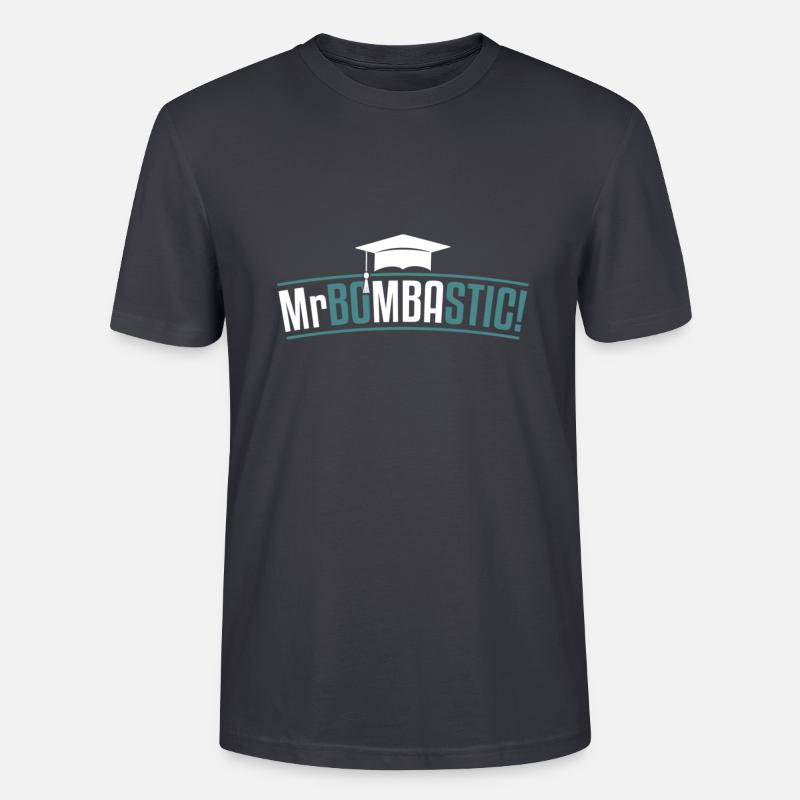Mr Bombastic Geschenk - Stanley/Stella Unisex Bio-T-Shirt CRAFTER - Dunkles Graublau