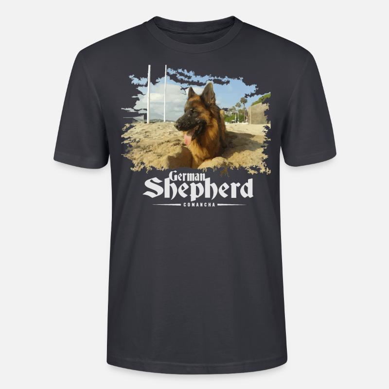 german shepherd - T-shirt bio CRAFTER Stanley Stella Unisexe - bleu gris foncé