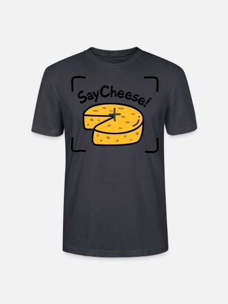 Say Cheese! - Stanley/Stella CRAFTER Unisex Organic T-Shirt - India Ink Grey