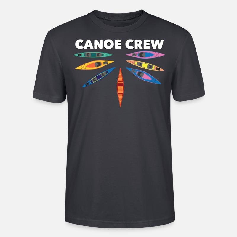 Équipage de canoë - T-shirt bio CRAFTER Stanley Stella Unisexe - bleu gris foncé