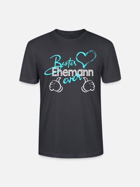 Bester Ehemann - Stanley/Stella Unisex Bio-T-Shirt CRAFTER - Dunkles Graublau
