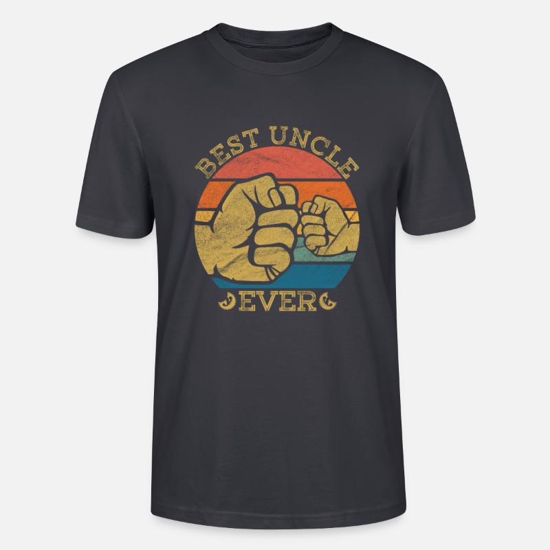 Bester Onkel - Stanley/Stella Unisex Bio-T-Shirt CRAFTER - Dunkles Graublau