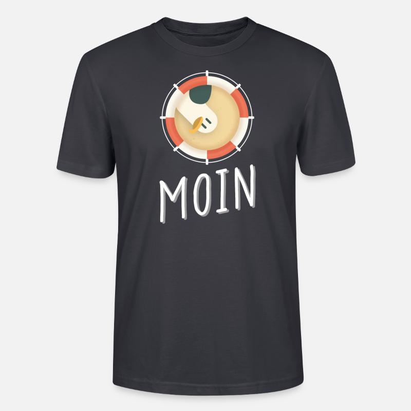 Moin Möwe - Stanley/Stella Unisex Bio-T-Shirt CRAFTER - Dunkles Graublau