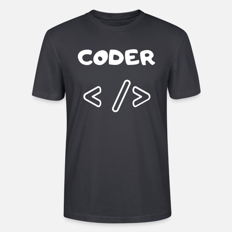 CODER WEB DEVELOPER - Stanley/Stella CRAFTER Unisex Organic T-Shirt - India Ink Grey