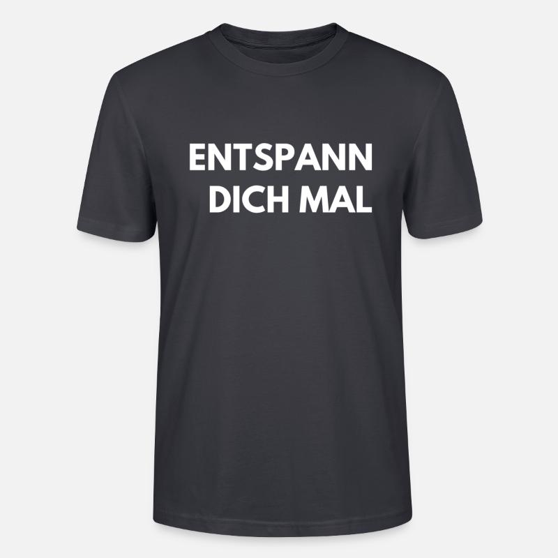 immer locker bleiben - Stanley/Stella Unisex Bio-T-Shirt CRAFTER - Dunkles Graublau