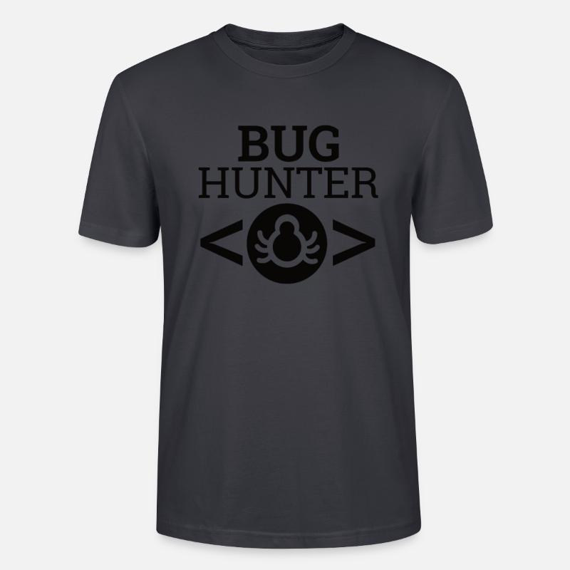 "Bug Hunter" | Informatik, Programmierer - Stanley/Stella Unisex Bio-T-Shirt CRAFTER - Dunkles Graublau
