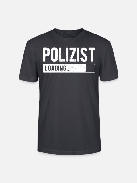 Werdender Polizist Beruf Polizei Studium - Stanley/Stella Unisex Bio-T-Shirt CRAFTER - Dunkles Graublau