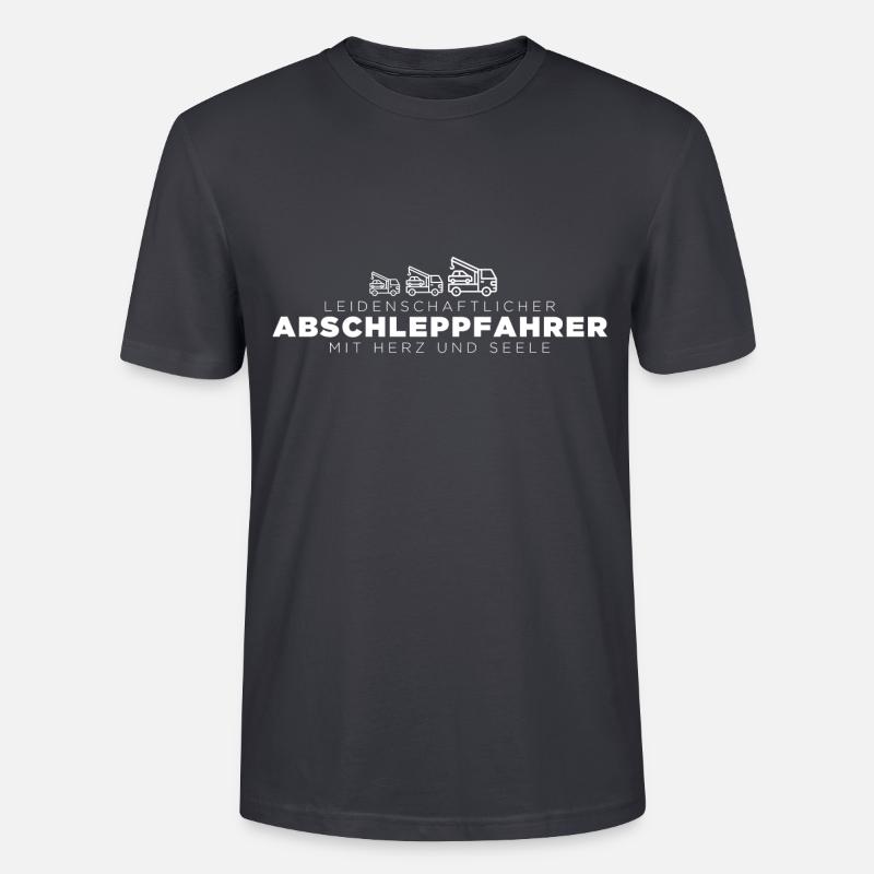 ABSCHLEPPDIENST - Leidenschaft - Stanley/Stella Unisex Bio-T-Shirt CRAFTER - Dunkles Graublau