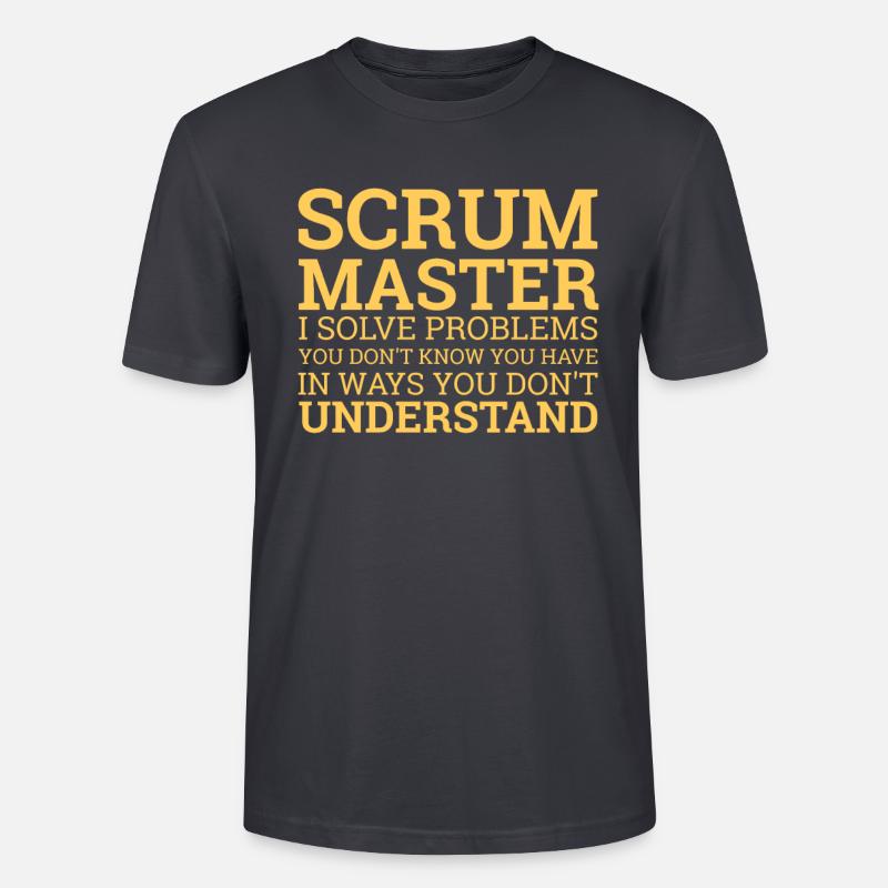 "Scrum Master" | Programmierer - Stanley/Stella Unisex Bio-T-Shirt CRAFTER - Dunkles Graublau