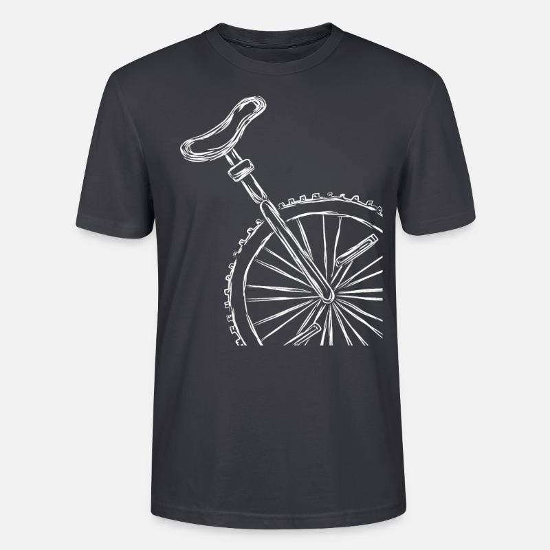 Stroke Einrad - Stanley/Stella Unisex Bio-T-Shirt CRAFTER - Dunkles Graublau
