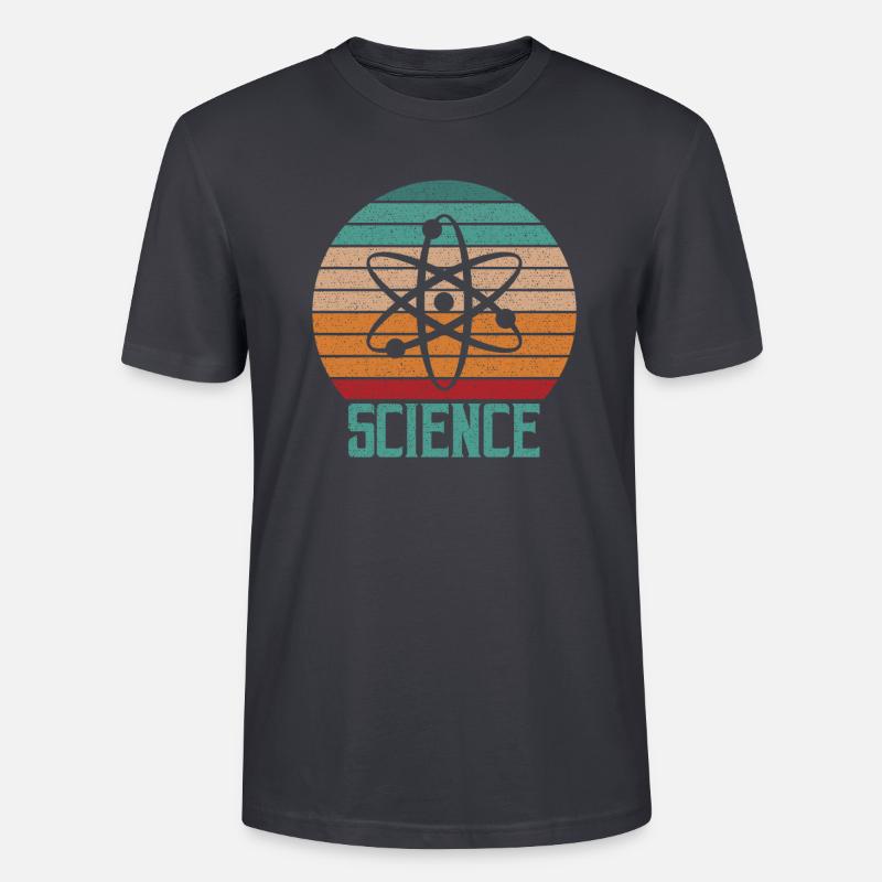Science atom t-shirt - T-shirt bio CRAFTER Stanley Stella Unisexe - bleu gris foncé