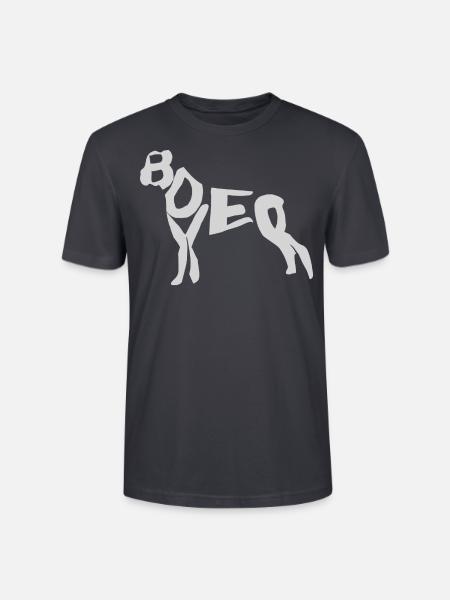 Boxer Hund - Stanley/Stella Unisex Bio-T-Shirt CRAFTER - Dunkles Graublau
