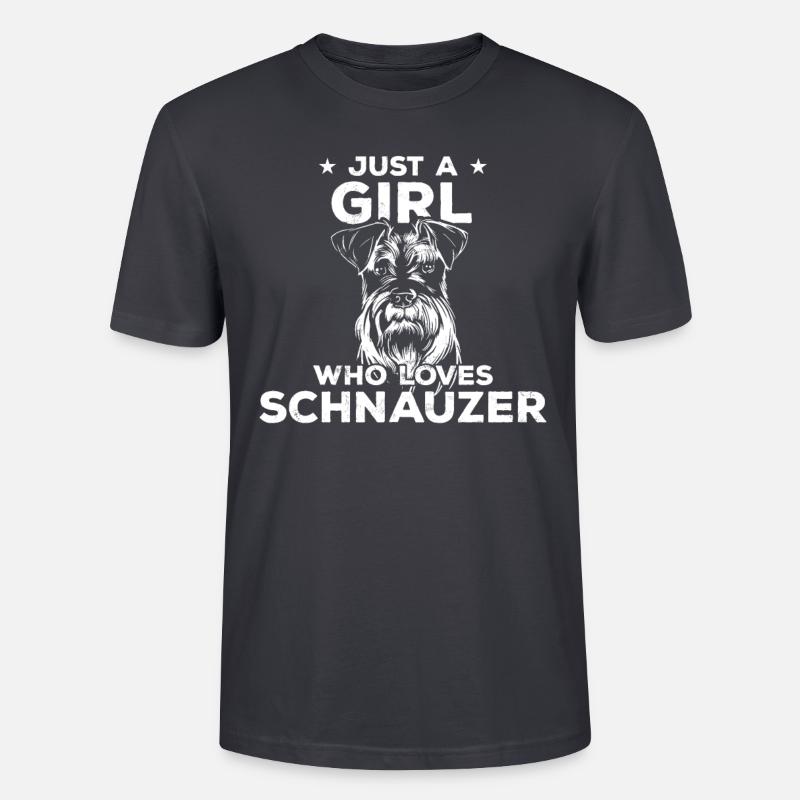 Drôle Schnauzer Schnauzer Géant - T-shirt bio CRAFTER Stanley Stella Unisexe - bleu gris foncé