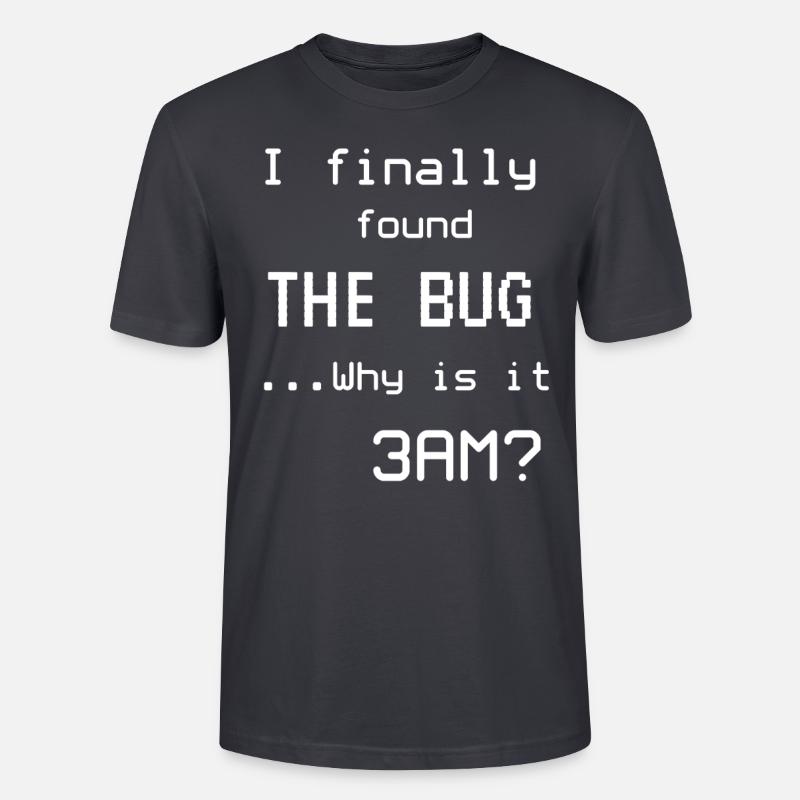 Programmeurs mèmes Informaticiens - T-shirt bio CRAFTER Stanley Stella Unisexe - bleu gris foncé