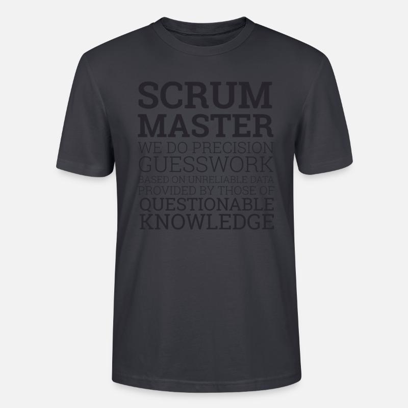 "Scrum Master" | Scrum Master - Stanley/Stella Unisex Bio-T-Shirt CRAFTER - Dunkles Graublau