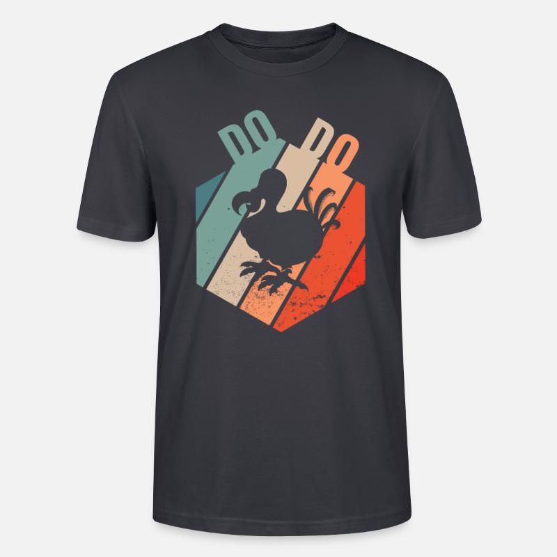 DODO Eiszeit Dinosaurier retro - Stanley/Stella Unisex Bio-T-Shirt CRAFTER - Dunkles Graublau