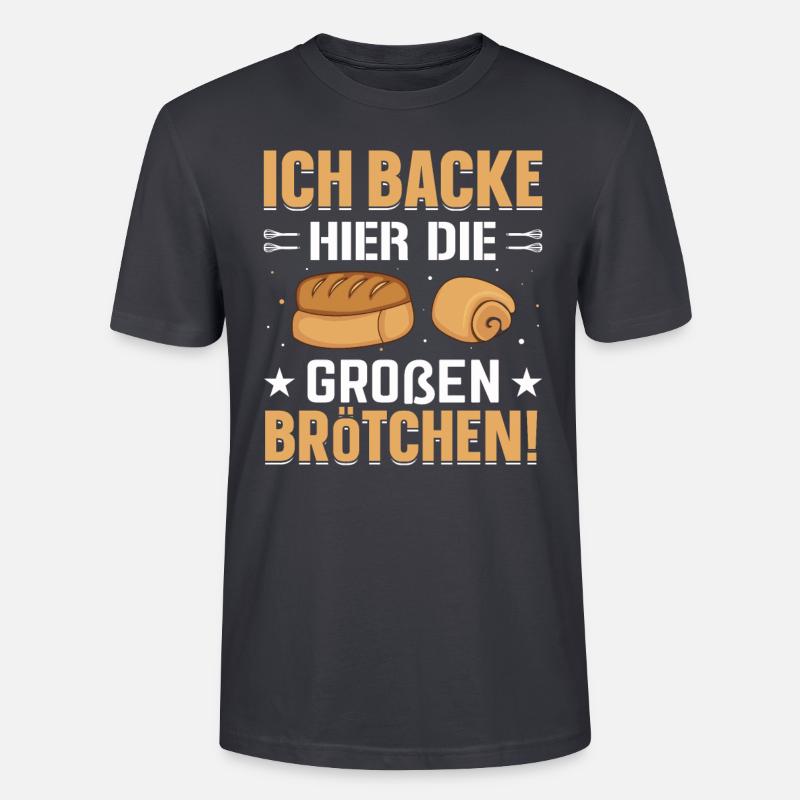 Bäcker Hobbybäcker Geschen - Stanley/Stella Unisex Bio-T-Shirt CRAFTER - Dunkles Graublau