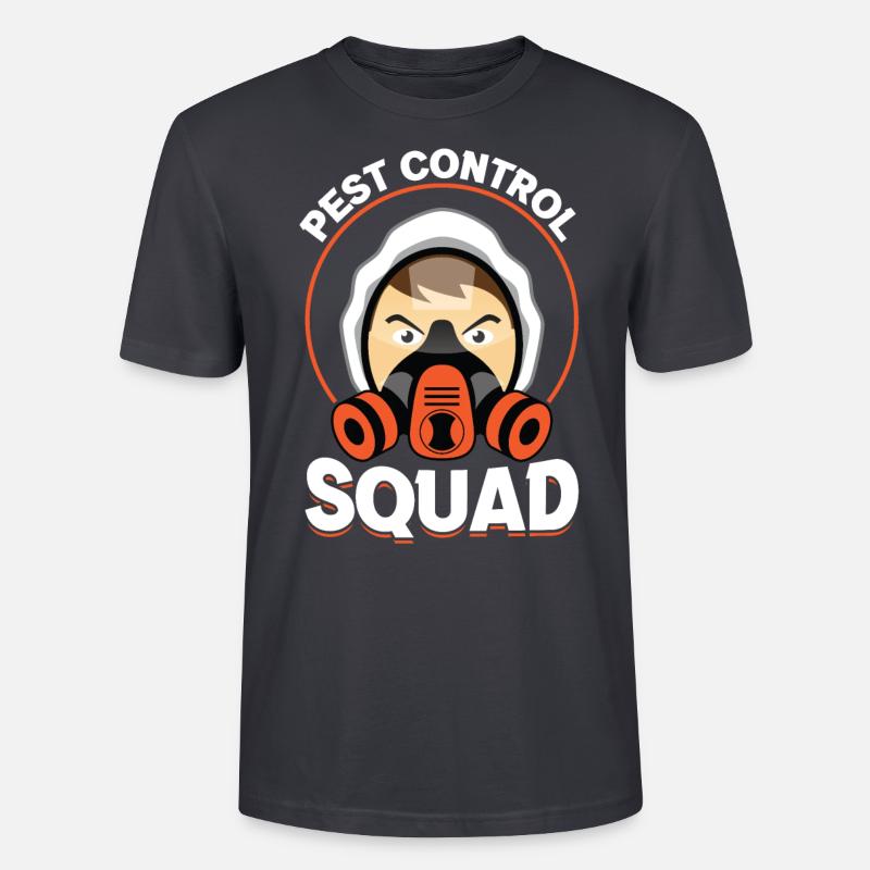 Pest Control Squad - Kammerjäger - Stanley/Stella Unisex Bio-T-Shirt CRAFTER - Dunkles Graublau