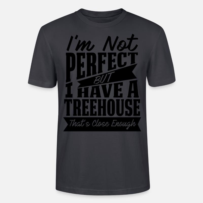 PERFEKT MIT TREEHOUSE - Stanley/Stella Unisex Bio-T-Shirt CRAFTER - Dunkles Graublau