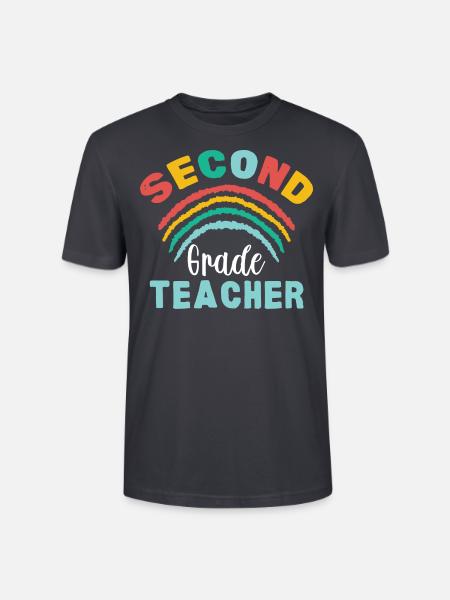 2nd Grade Teacher - Stanley/Stella Unisex Bio-T-Shirt CRAFTER - Dunkles Graublau