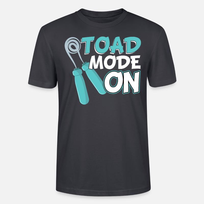 Toad Mode On - Jump Rope - Stanley/Stella Unisex Bio-T-Shirt CRAFTER - Dunkles Graublau