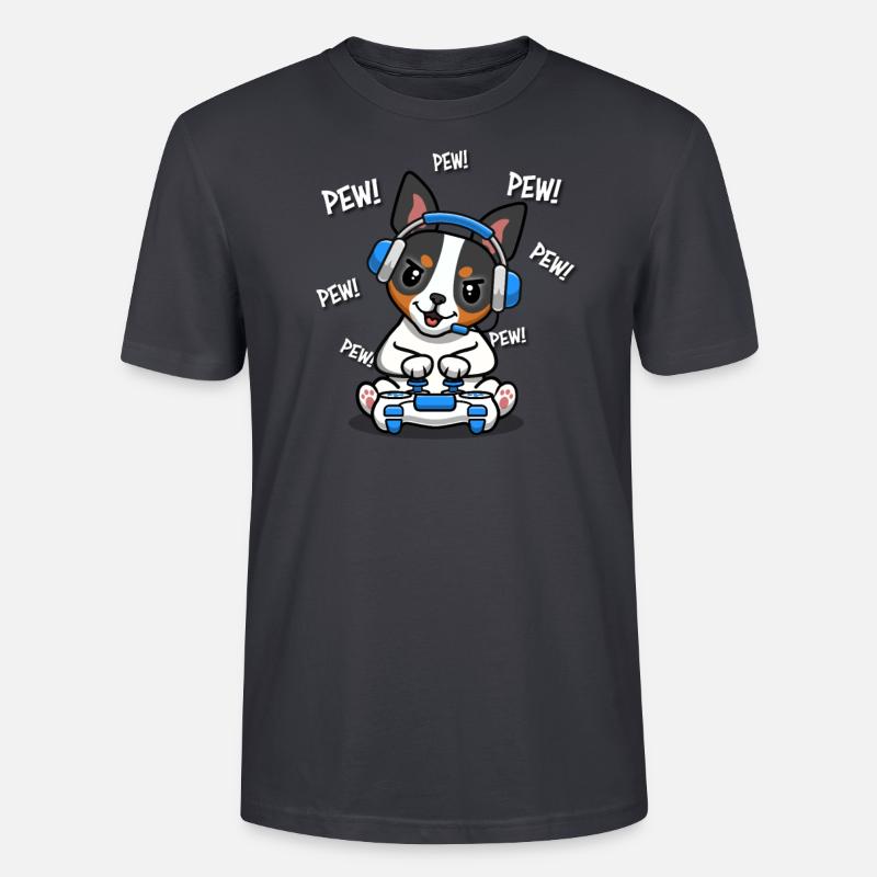 Ratterrier - Stanley/Stella Unisex Bio-T-Shirt CRAFTER - Dunkles Graublau