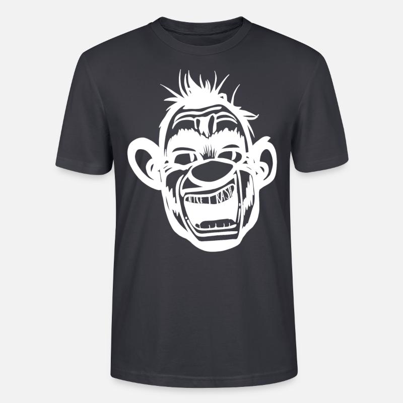 NICEäffschäTRASH - Stanley/Stella Unisex Bio-T-Shirt CRAFTER - Dunkles Graublau