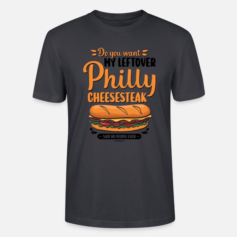 Philly Breakfast Sandwich - Stanley/Stella Unisex Bio-T-Shirt CRAFTER - Dunkles Graublau