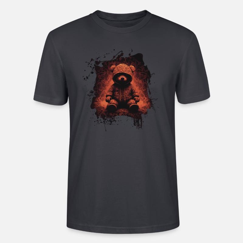 Re(a)dy Teddy - Stanley/Stella Unisex Bio-T-Shirt CRAFTER - Dunkles Graublau
