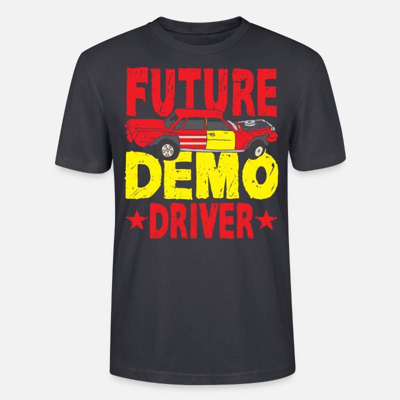 Future Demo Driver Demolition Derby - Stanley/Stella Unisex Bio-T-Shirt CRAFTER - Dunkles Graublau