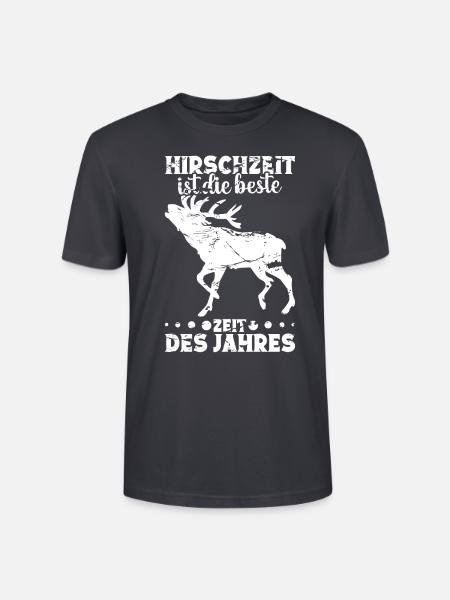Weißwedelhirsch Hirschkostüm Hirschjäger - Stanley/Stella Unisex Bio-T-Shirt CRAFTER - Dunkles Graublau