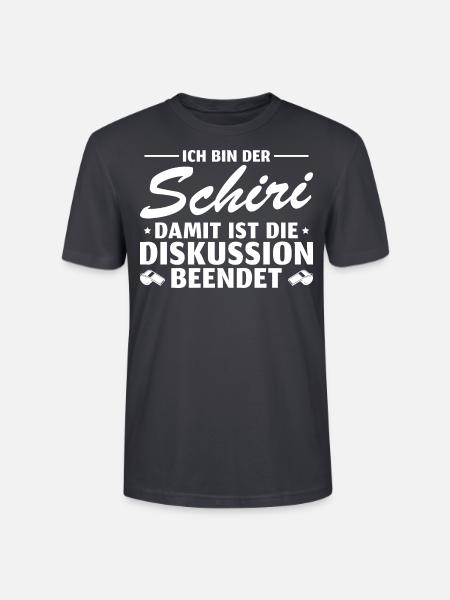 Schiri Diskussion beendet Schiedsrichter - Stanley/Stella Unisex Bio-T-Shirt CRAFTER - Dunkles Graublau