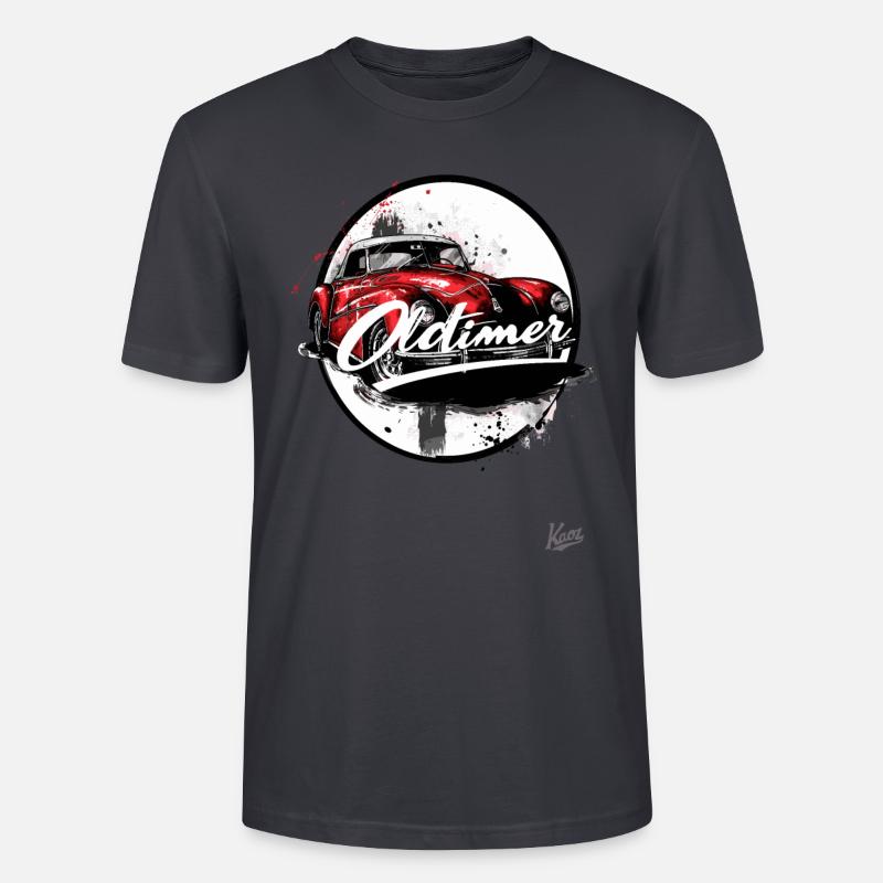 Dieses Auto ist ein Oldtimer - Stanley/Stella Unisex Bio-T-Shirt CRAFTER - Dunkles Graublau
