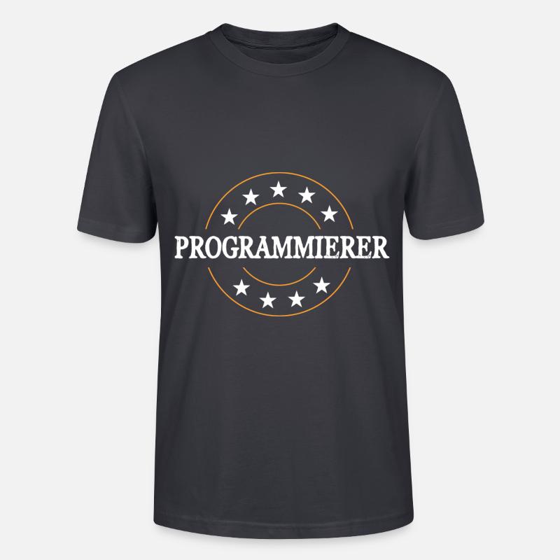 Programmierer Beruf - Stanley/Stella Unisex Bio-T-Shirt CRAFTER - Dunkles Graublau