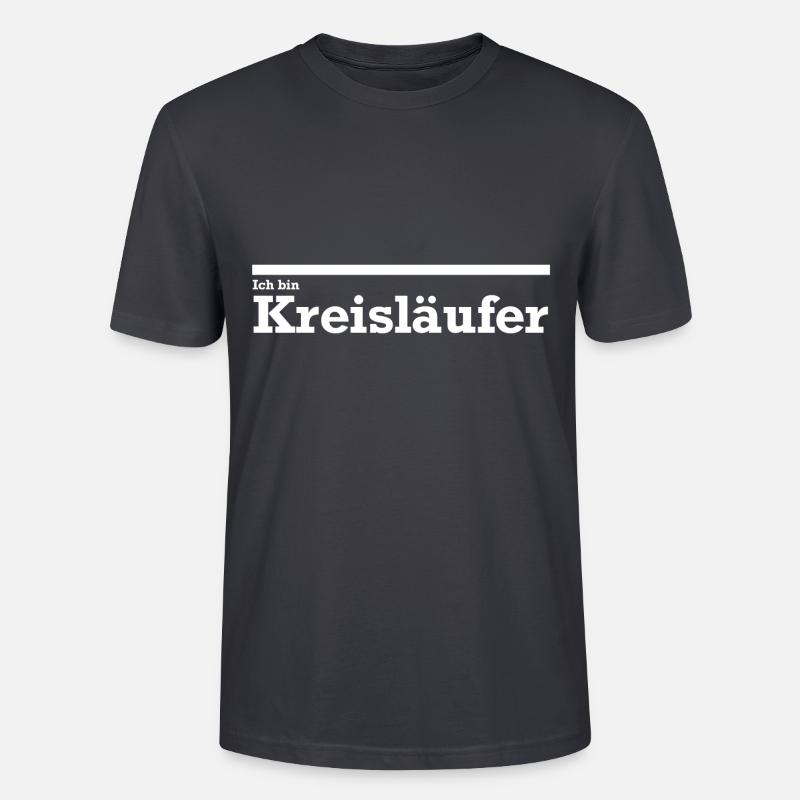 Ich bin Kreisläufer Handball Geschenkidee - Stanley/Stella Unisex Bio-T-Shirt CRAFTER - Dunkles Graublau