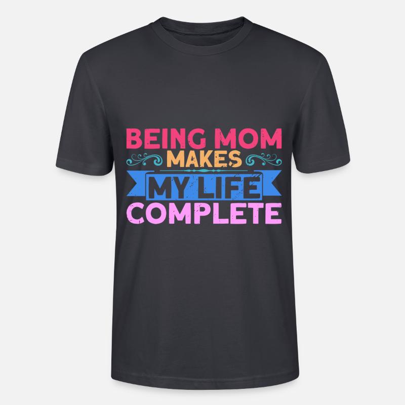 Mutter Mama Großmutter Geschenk - Stanley/Stella Unisex Bio-T-Shirt CRAFTER - Dunkles Graublau