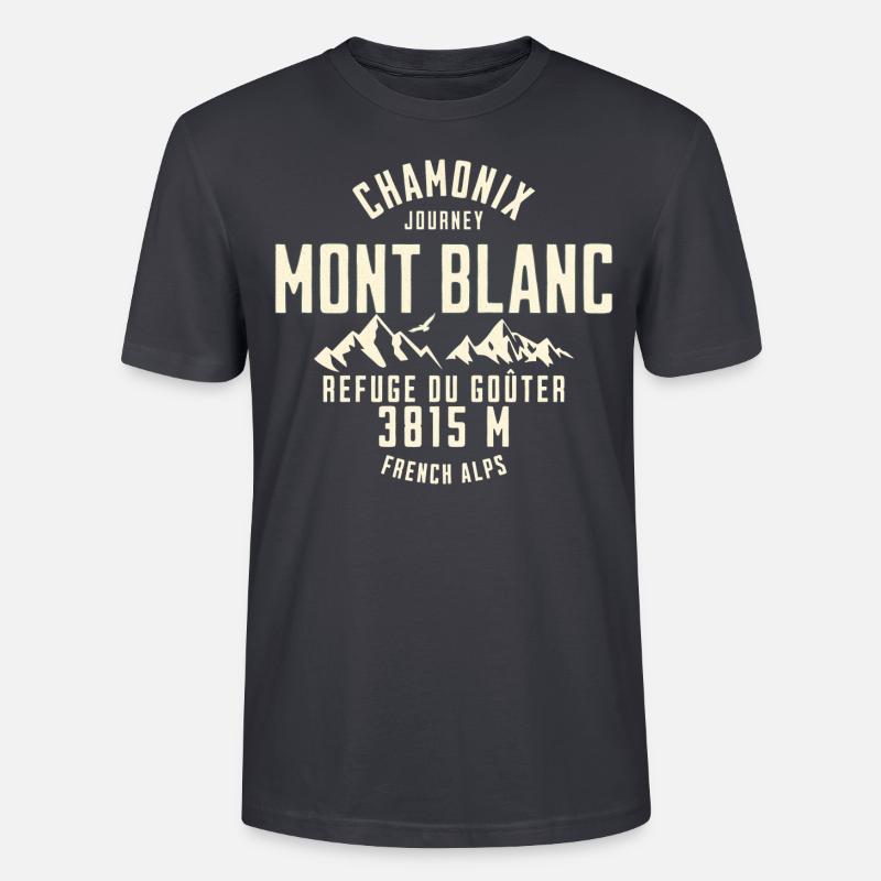 Chamonix Reise Basislager - Stanley/Stella Unisex Bio-T-Shirt CRAFTER - Dunkles Graublau