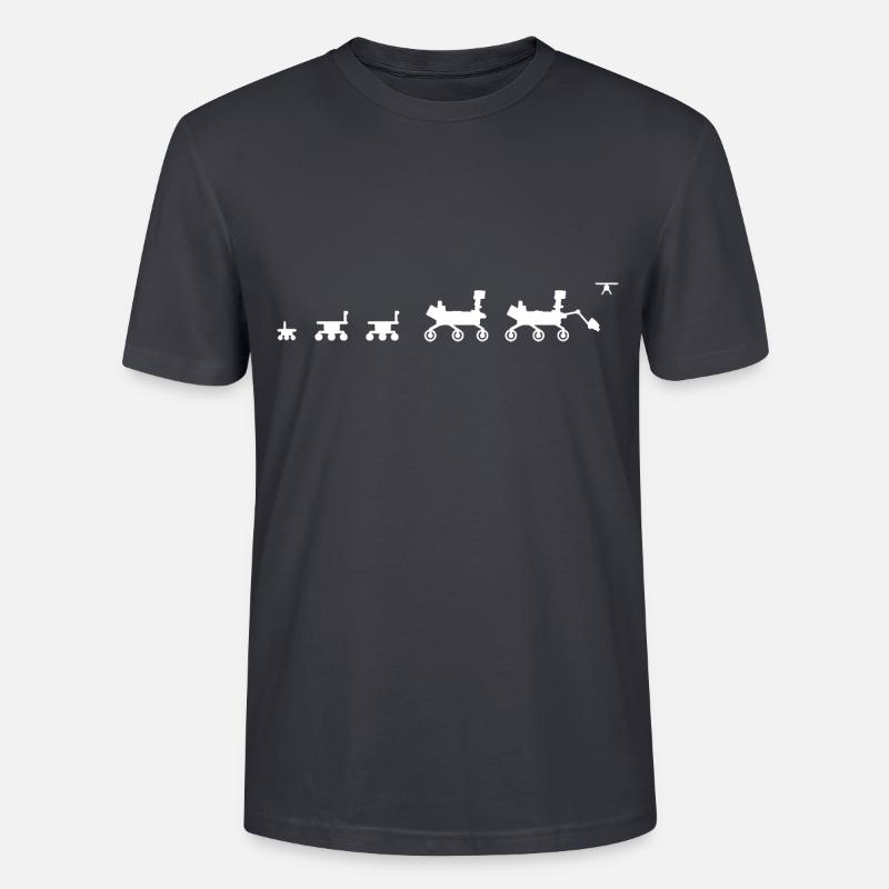 Mars Rover Evolution - T-shirt bio CRAFTER Stanley Stella Unisexe - bleu gris foncé