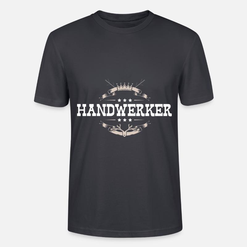 Handwerker Beruf - Stanley/Stella Unisex Bio-T-Shirt CRAFTER - Dunkles Graublau